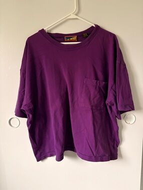 Vintage Express Purple Pocket Tee men’s size XL